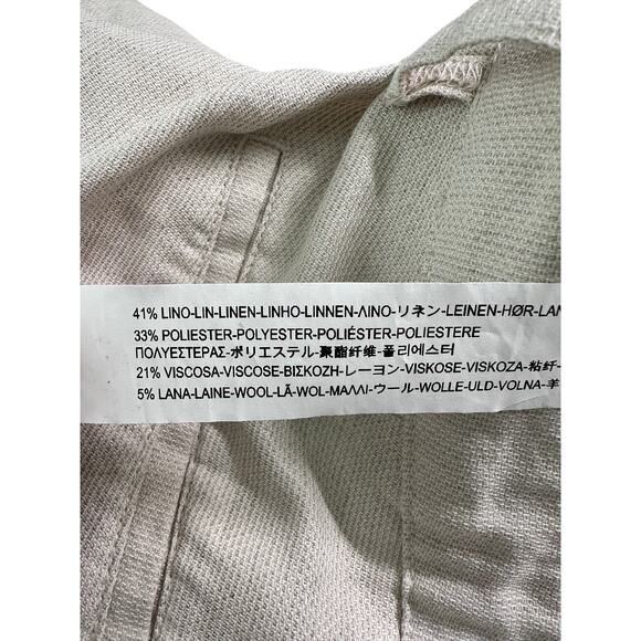 Zara Man Lightweight Linen/Polyester/Viscose/Wool Blend Pants Size 36 2756/401 - Picture 8 of 9